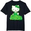 image:imageHello Kitty Green Bows and Clovers Tee Shirt TShirtBlack
