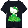 image:imageHello Kitty Green Bows and Clovers Tee Shirt TShirtBlack