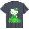 image:imageHello Kitty Green Bows and Clovers Tee Shirt TShirtHeather Blue