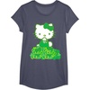 image:imageHello Kitty Green Bows and Clovers Tee Shirt TShirtHeather Blue