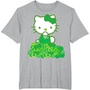 image:imageHello Kitty Green Bows and Clovers Tee Shirt TShirtHeather Grey