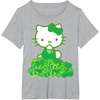 image:imageHello Kitty Green Bows and Clovers Tee Shirt TShirtHeather Grey