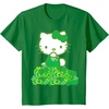 image:imageHello Kitty Green Bows and Clovers Tee Shirt TShirtKelly Green