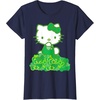 image:imageHello Kitty Green Bows and Clovers Tee Shirt TShirtNavy Blue