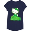 image:imageHello Kitty Green Bows and Clovers Tee Shirt TShirtNavy Blue