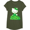 image:imageHello Kitty Green Bows and Clovers Tee Shirt TShirtOlive Green