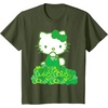 image:imageHello Kitty Green Bows and Clovers Tee Shirt TShirtOlive Green