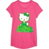 image:imageHello Kitty Green Bows and Clovers Tee Shirt TShirtPink Heather