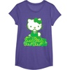 image:imageHello Kitty Green Bows and Clovers Tee Shirt TShirtPurple Heather