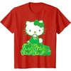 image:imageHello Kitty Green Bows and Clovers Tee Shirt TShirtRed