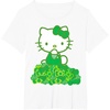 image:imageHello Kitty Green Bows and Clovers Tee Shirt TShirtWhite