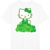 image:imageHello Kitty Green Bows and Clovers Tee Shirt TShirtWhite
