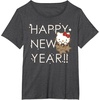 image:imageHello Kitty Happy New Year 2019 Tee Shirt TShirtDark Heather Grey