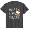 image:imageHello Kitty Happy New Year 2019 Tee Shirt TShirtDark Heather Grey