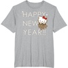image:imageHello Kitty Happy New Year 2019 Tee Shirt TShirtHeather Grey