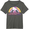 image:imageHello Kitty If You Can Choose to Be Anything Be Kind TShirtAsphalt Grey