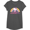image:imageHello Kitty If You Can Choose to Be Anything Be Kind TShirtAsphalt Grey