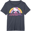 image:imageHello Kitty If You Can Choose to Be Anything Be Kind TShirtHeather Blue