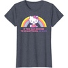image:imageHello Kitty If You Can Choose to Be Anything Be Kind TShirtHeather Blue
