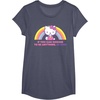 image:imageHello Kitty If You Can Choose to Be Anything Be Kind TShirtHeather Blue