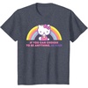 image:imageHello Kitty If You Can Choose to Be Anything Be Kind TShirtHeather Blue