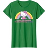 image:imageHello Kitty If You Can Choose to Be Anything Be Kind TShirtKelly Green