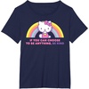 image:imageHello Kitty If You Can Choose to Be Anything Be Kind TShirtNavy Blue