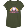 image:imageHello Kitty If You Can Choose to Be Anything Be Kind TShirtOlive Green