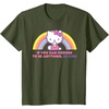 image:imageHello Kitty If You Can Choose to Be Anything Be Kind TShirtOlive Green