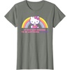 image:imageHello Kitty If You Can Choose to Be Anything Be Kind TShirtOlive Heather