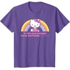image:imageHello Kitty If You Can Choose to Be Anything Be Kind TShirtPurple Heather