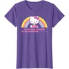 image:imageHello Kitty If You Can Choose to Be Anything Be Kind TShirtPurple Heather