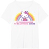 image:imageHello Kitty If You Can Choose to Be Anything Be Kind TShirtWhite