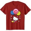 image:imageHello Kitty Im 29 Birthday TShirt TShirtCranberry Red