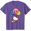 image:imageHello Kitty Im 5 Birthday TShirt TShirtPurple Heather