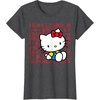 image:imageHello Kitty Kanji Japanese Biography TShirt SmallDark Heather Grey