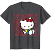 image:imageHello Kitty Kanji Japanese Biography TShirt SmallDark Heather Grey