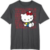 image:imageHello Kitty Kanji Japanese Biography TShirt SmallDark Heather Grey