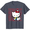 image:imageHello Kitty Kanji Japanese Biography TShirt SmallHeather Blue