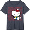 image:imageHello Kitty Kanji Japanese Biography TShirt SmallHeather Blue