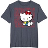 image:imageHello Kitty Kanji Japanese Biography TShirt SmallHeather Blue