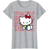 image:imageHello Kitty Kanji Japanese Biography TShirt SmallHeather Grey