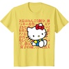 image:imageHello Kitty Kanji Japanese Biography TShirt SmallLemon Yellow