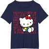 image:imageHello Kitty Kanji Japanese Biography TShirt SmallNavy Blue