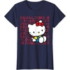 image:imageHello Kitty Kanji Japanese Biography TShirt SmallNavy Blue