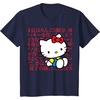image:imageHello Kitty Kanji Japanese Biography TShirt SmallNavy Blue