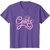 image:imageHello Kitty My Melody Kuromi Girls TShirt SmallPurple Heather
