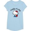 image:imageHello Kitty Retro Logo Tee Shirt TShirtBaby Blue