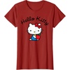image:imageHello Kitty Retro Logo Tee Shirt TShirtCranberry Red