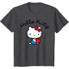 image:imageHello Kitty Retro Logo Tee Shirt TShirtDark Heather Grey